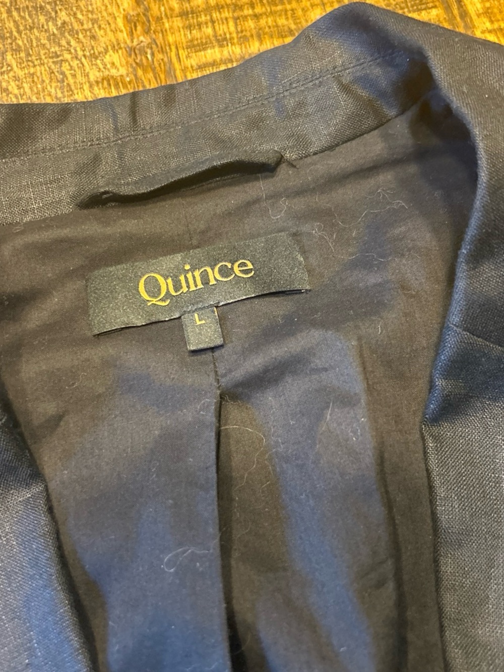 Quince black Single-Button European Linen-Blazer - Picture 2 of 7